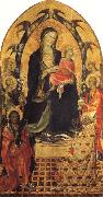 Gherardo Starnina Madonna and Child with SS.John the Baptist and Nicholas and Four Angels Germany oil painting artist